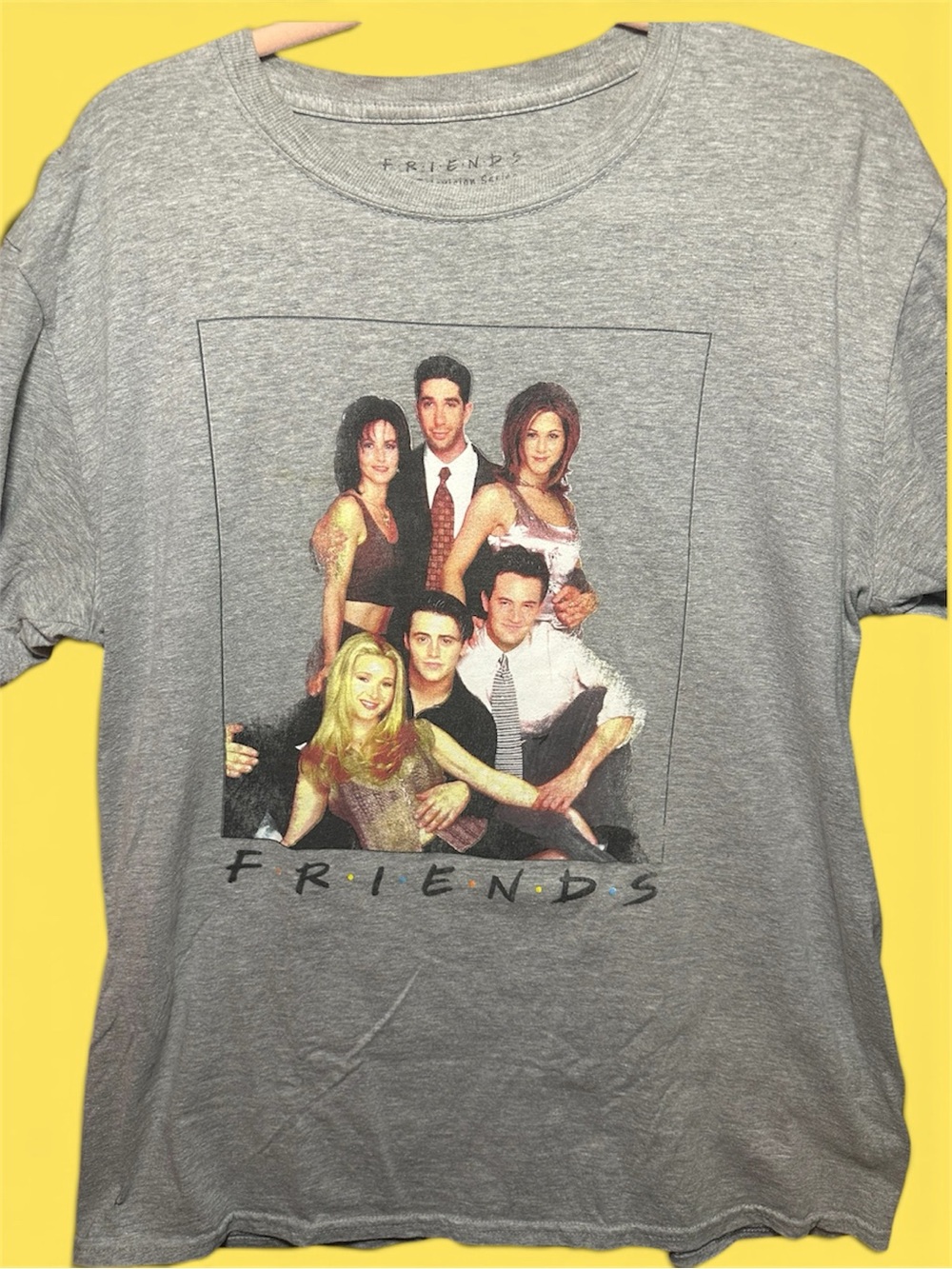 FRIENDS TV show Grey Graphic Cast Photo Tee - 0017